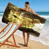 Football star Print Beach Towel, Large Soft Quick Dry Towel for Beach Camping Swimming