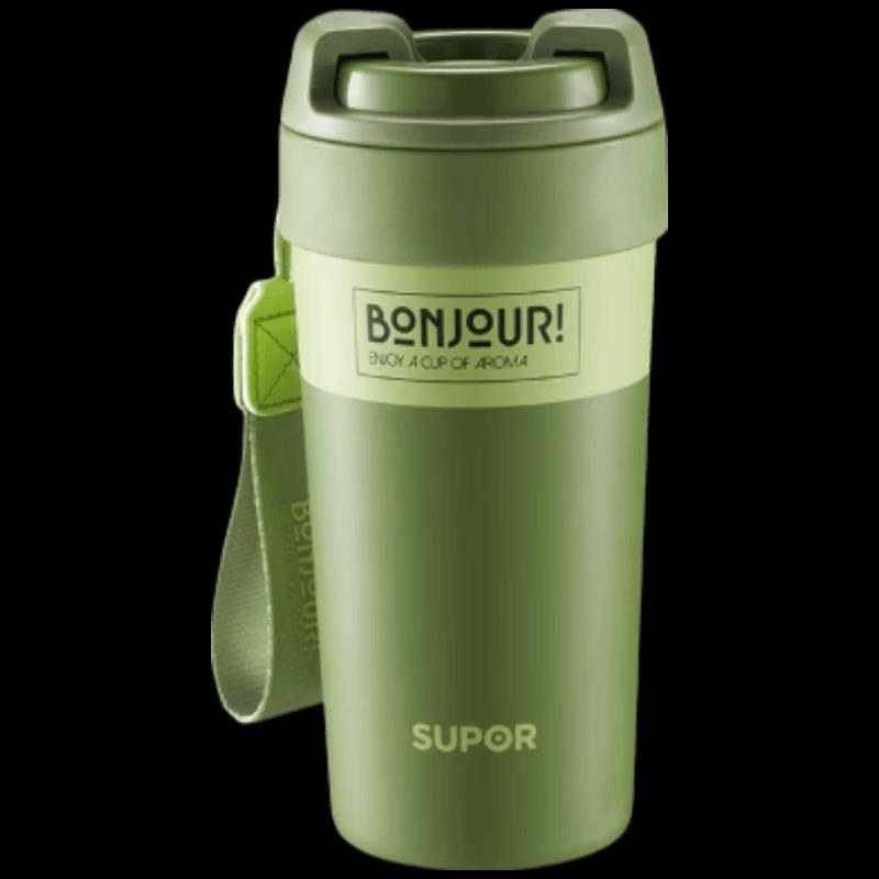 SUPOR 500ml Ceramic Insulated Coffee & Tea Travel Mug
