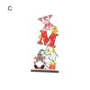 Christmas Decoration Hollow Out Wooden New Year Gift Reusable Durable Christmas Decoration Letter Shape Colorful Wooden Xmas Ornaments for Christmas