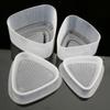 Triangular Onigiri Maker Non-stick Plastic Sushi Mold Box DIY Onigiri Press Kitchen Tool with Lid for Home Restaurant Hotel