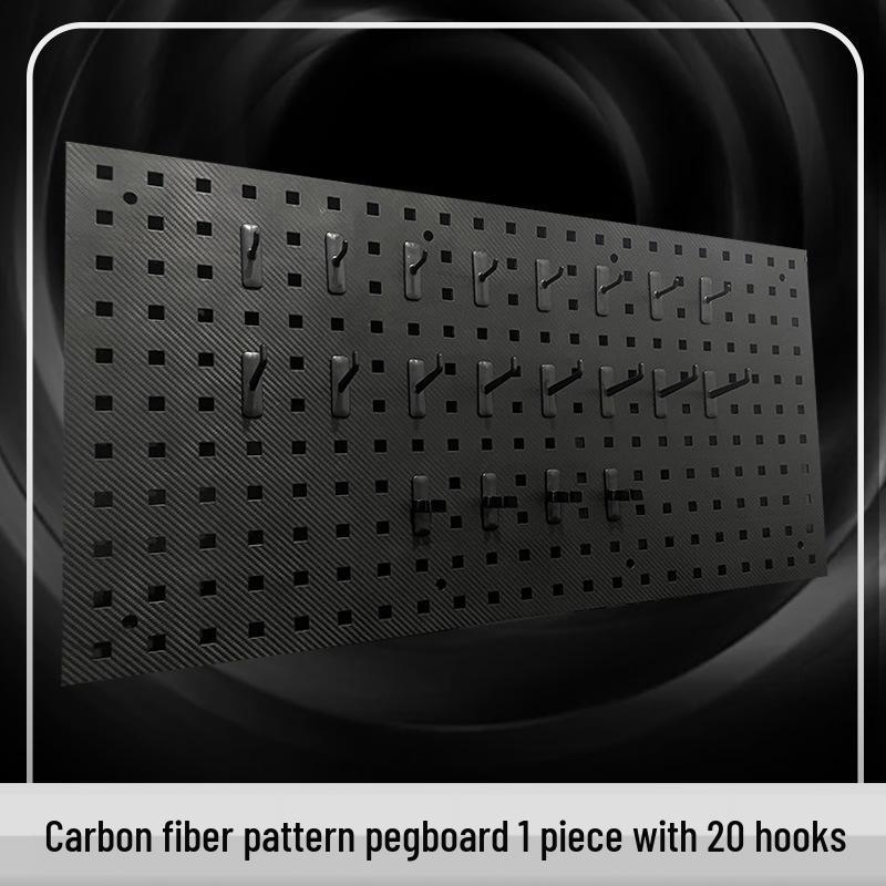 Panou Perforat din Plastic pentru Scule, pentru Spălătorie Auto, Salon de Frumusețe și Afișaj Depozitare Scule