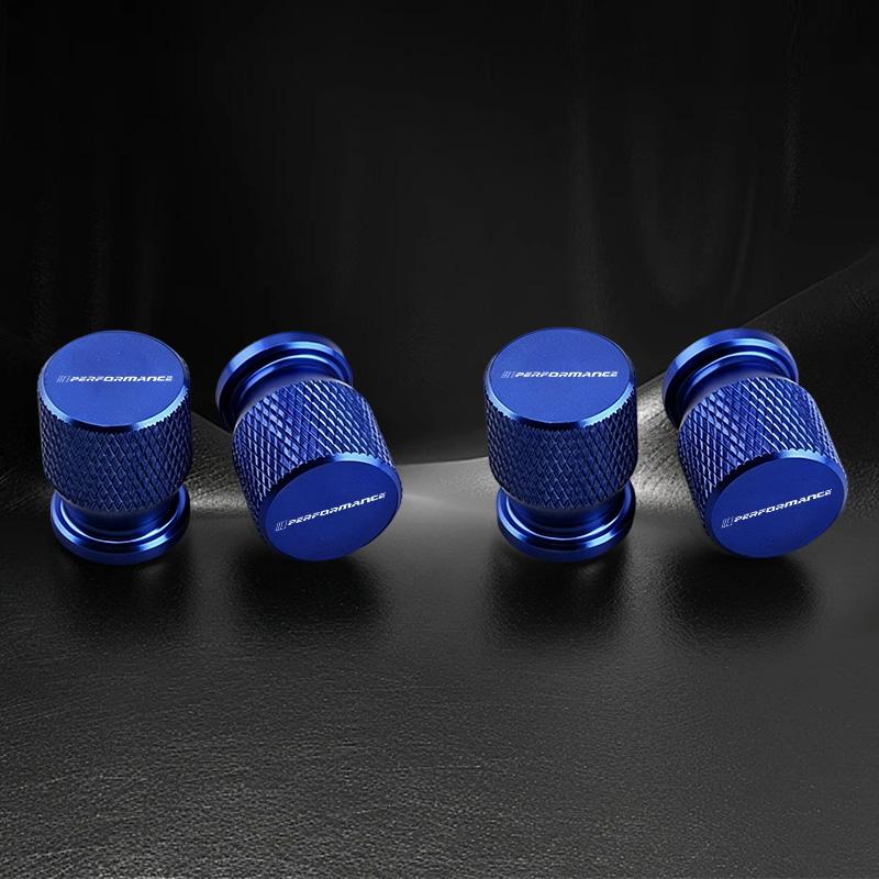 4Pcs Aluminum Car Wheel Tire Valve Caps Tyre Rim Stem Covers Airdust Waterproof For BMW M Performance Logo 1 3 5 Series X1 X3 X5 gjvc84