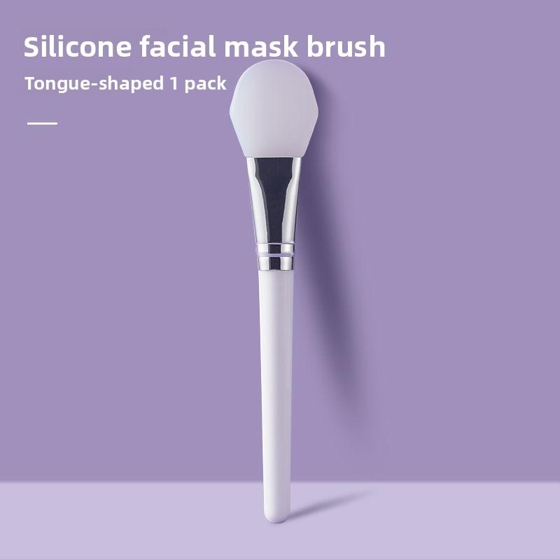 Long Handle Silicone Mask Brush Mask Bowl Facial Cleansing Mud Mask Brush Applicator Tool Beauty Salon