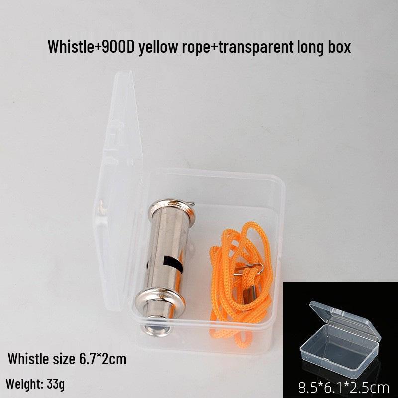 Coreless Metal Lifesaving Coach and Referee Whistle for Outdoor Survival and Training