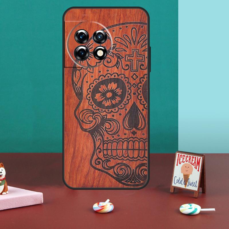 

Natural Bamboo Wood Animal Print Case For OnePlus 10T 11 8 9 10 Pro 8T 9RT 10R OnePlus Nord CE 2 3 Lite 2T N10 N20 N30 Cover OnePlus Nord 2
