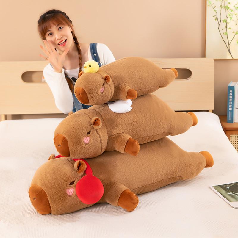 Soft Capybara Plush Toy With Durable Pp Cotton Children Room Decor Gift Doll