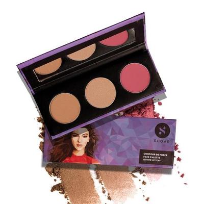 Cosmetics Contour De Force Face Palette for Makeup | Includes Matte Bronzer | 12.5gm - 02 Vivid Victory