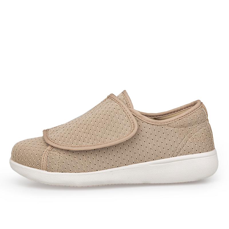 Orthopädische Diabetikerschuhe für breite Füße mit verstellbarem Verschluss Leichte Ödemschuhe mit hohem Fußgewölbe für ältere Menschen