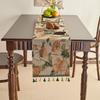 Table Flag Red Jacquard Tea Flag Fringed Ethnic Style Geometric Tv Cabinet Coffee Table Long Cover Decoration