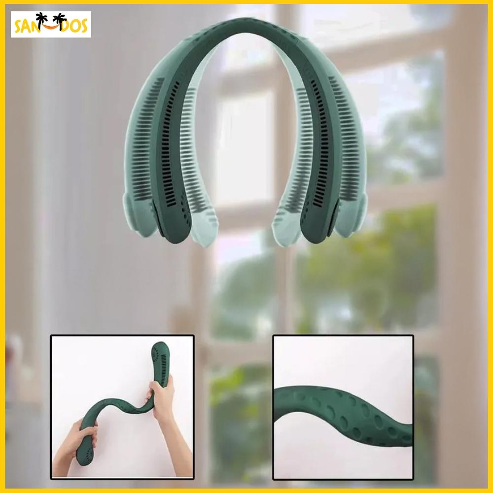 Neck fan mini cooling fan sports portable green small