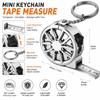 2M Keychain Tape Measure Laser Engraved Markings Stainless Steel Tape  Hardware Accessories