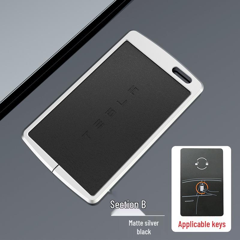 Tesla Key Card Case for Model 3/Y/X/S - Premium Protective Shell with Metal Buckle for Men & Women