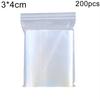 200Pcs Plastic Clear Food Storage Packing Coin Jewelry Reclosable Self Seal Bags