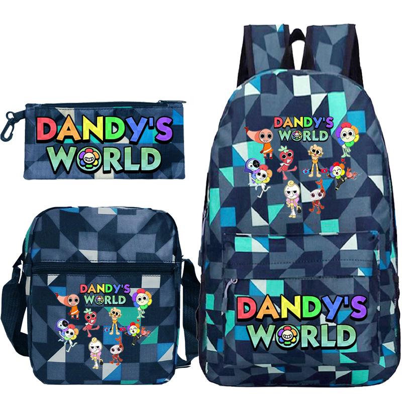 New Dandy's World Game Merchandise Cartoon Print Children's Backpack Cross-border Large-capacity Student Schoolbag