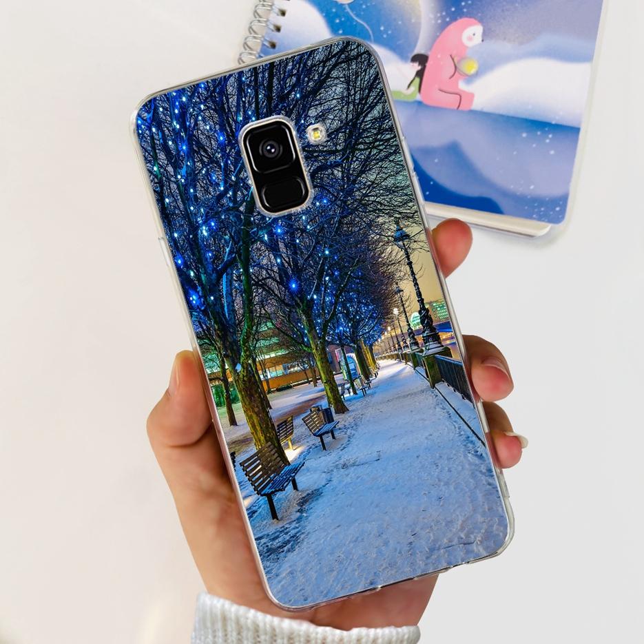 For Samsung Galaxy A8 Plus 2018 Case SM-A730F Luxury Painted Cover Soft Silicone Phone Case For Samsung A8 2018 A530F A8+ Bumper