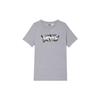 Levis Letter Print Crew Neck Short Sleeve T-Shirt Men Tops Gray 22489-0081