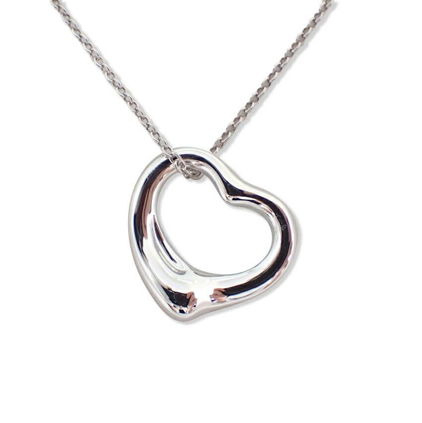 

[Used] TIFFANY 925 Open Heart Pendant/Necklace/g523-12