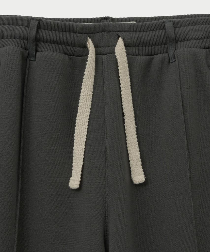 Seteo Cotton Elastic Waist Sweatpants Charcoal