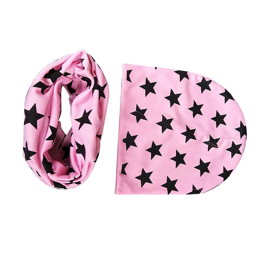 3PCS/Set Kinder Hut Schal Dekoratives Halstuch Kinder Mütze Kopfbedeckung Bedruckt Ankleiden Kleidung Dekoration