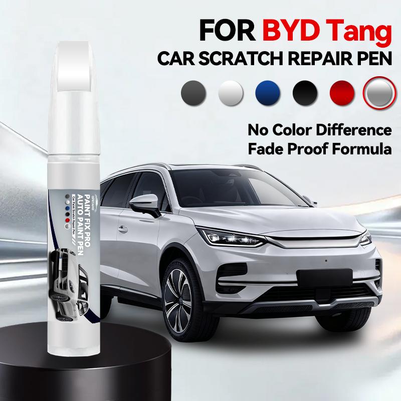 

For BYD Tang 1990-2026 Paint Repair Pen Touch Up Scratch Remover DIY Auto Accessories Black White Silver Gray Blue Red срібний