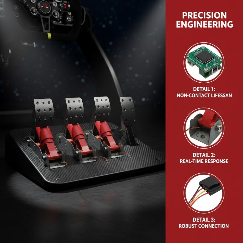 1 Set For  G923 G920 G29 G27 G25 Three Pedal Modification Accessories Racing Car Games Hall Sensor