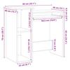 Desk with Shelves Concrete Grey 84 x 40 x 78 cm Particleboard