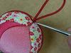 Chirimen Craft Kit Kimekomi Hanging Temari "Peach"