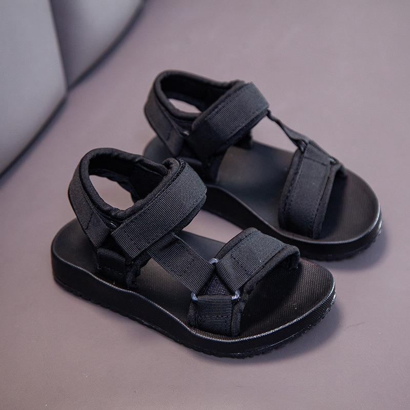 New Summer Kids' Shoes - Unisex Casual Beach Sandals with Webbing, Fashionable & Simple Open-Toe Style for Boys & Girls