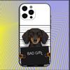Dachshund Dog Love Phone Case For iPhone 16,15,14,13,12,11,Pro,X,XS,Max,XR,Plus,Mini Soft Black Cover
