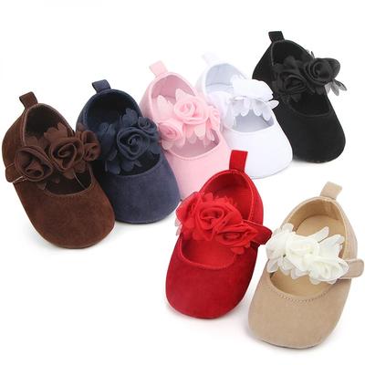 Babyschuhe Lauflernschuhe Blumenmuster Stoff Baumwollschuh Unisex Rutschfest Atmungsaktiv Weiche Sohle Kleinkind Krabbelschuh 0-18M