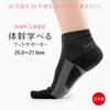 Alphax Foot Core Hapilab Core Training Foot 1 Black X Sizes Made In Japan Support, Socks, Tabi-Style Socks, Support, Pair, Gray, 25.0-27.0cm,