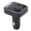 Bluetooth Car Adapter Dual Port Fast Charging Multifunctional FM Transmitter Wireless Radio Adapter 1PC