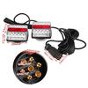Trailer Brake Lights - Qiilu LED Tail Lights, 1 Pair of Magnetic LED Trailer Towing Lights, Board Lights, Rear Tail Lights with 10m Cable