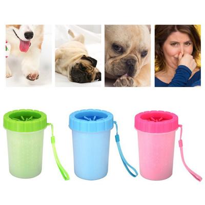 Dog Paw Cleaner Cup Portable Dog Paw Cleaning Tool Silicone Paw Cleaner with Soft Bristles for Medium Large Dogs Travel Park Visit