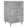 Nightstand Concrete Gray 40x40x66 cm Wood Based Material