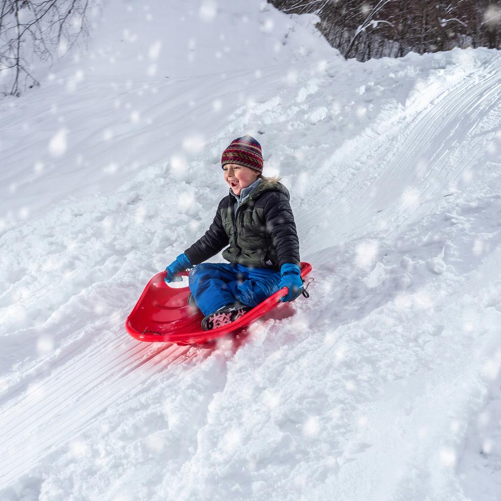 KADAX Sanki Plastikowe Dla Dzieci Ślizg Ślizgacz Zjazdowy mocny muszla
