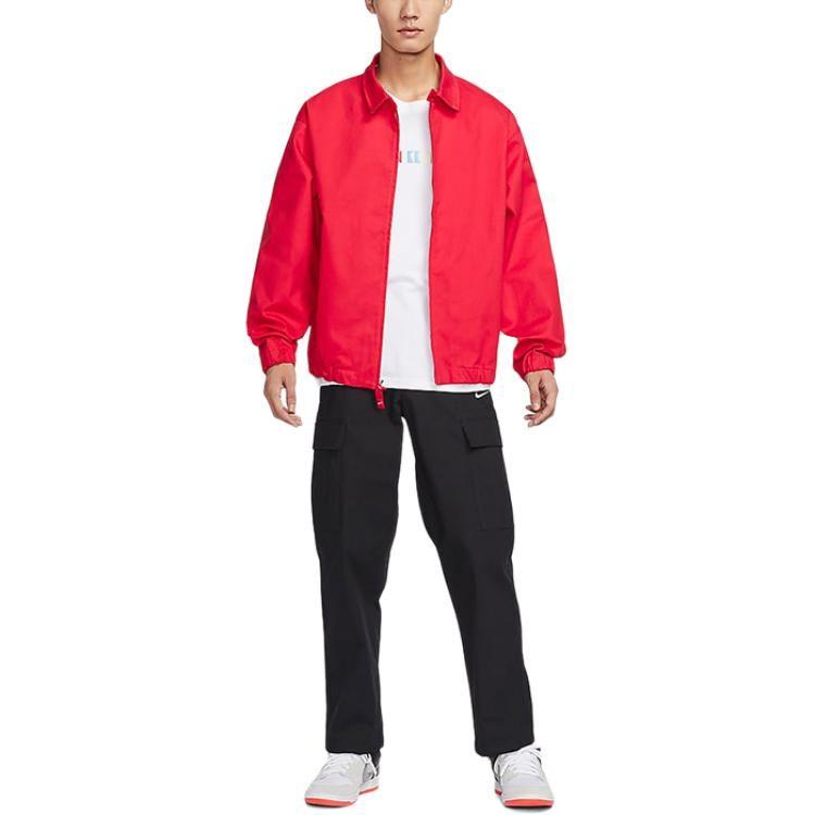 Nike Jackets Men's University Red Lapel Moderate Other FQ0407-657