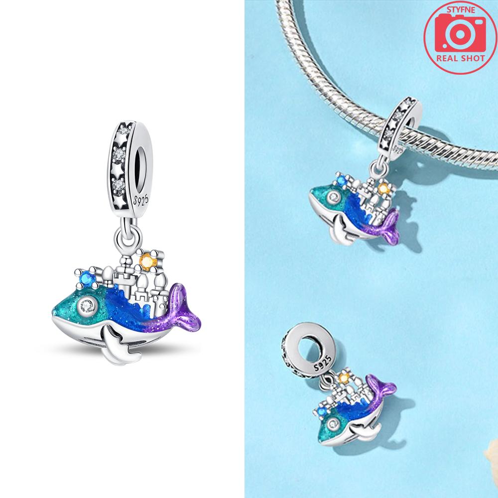 Copper Ocean World Series Sea Blue Turtle Starfish Crab Octopus Charms Bead Fit Bracelet Diy Jewelry Gift