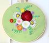 Garden Embroidery, Handmade Diy Fabric Novice European Embroidery Flower Material Kit Needle And Thread