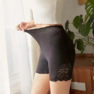 Safety Shorts High Waist Seamless Safety Pants Slim Fit Hip Lift Breathable Stretchy Lace Detail Women Bottom Shorts
