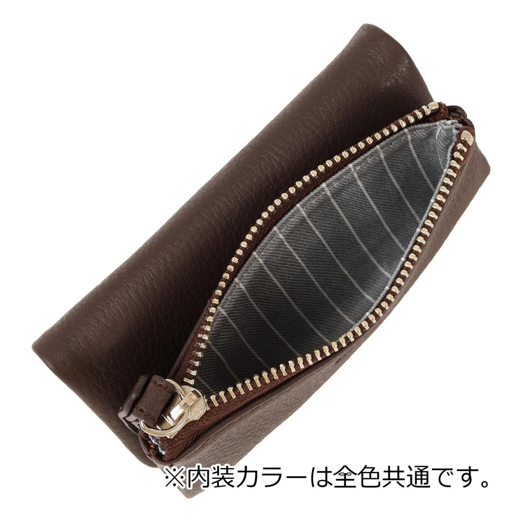 Key Case 4 Rows Genuine Leather Coin Purse Reading Chocolate [Takeokikuchi] Men's TKW-00241 [12]