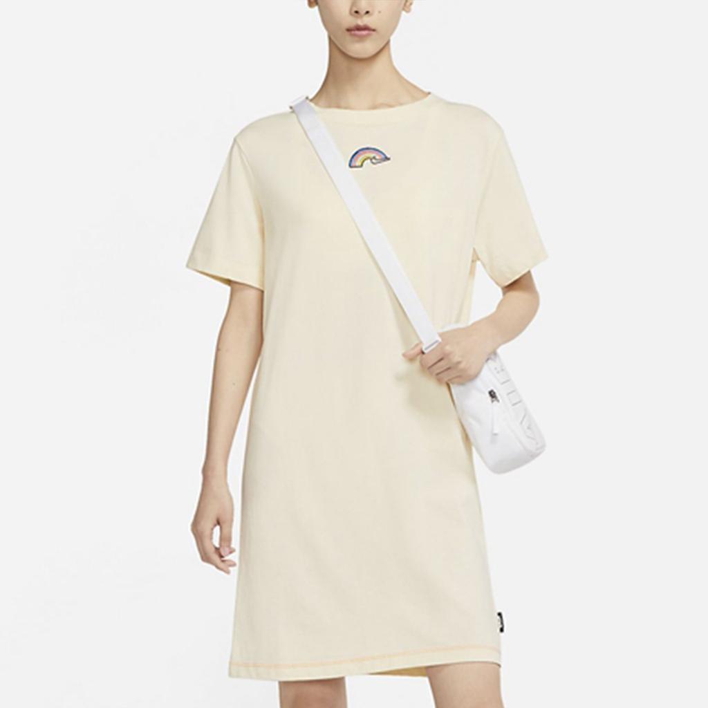 Nike Short Sleeved Dress Women's Ecru DJ6202-111