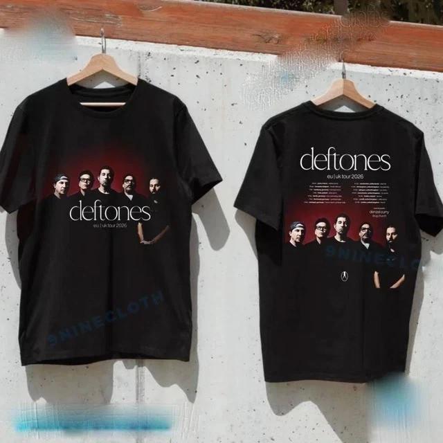 Deftones EU And UK Tour 2026 Schedule Tour Unisex T-Shirt XL