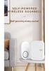 433 Wireless Waterproof Kinetic Doorbell – Battery-Free Smart Home Security Doorbell