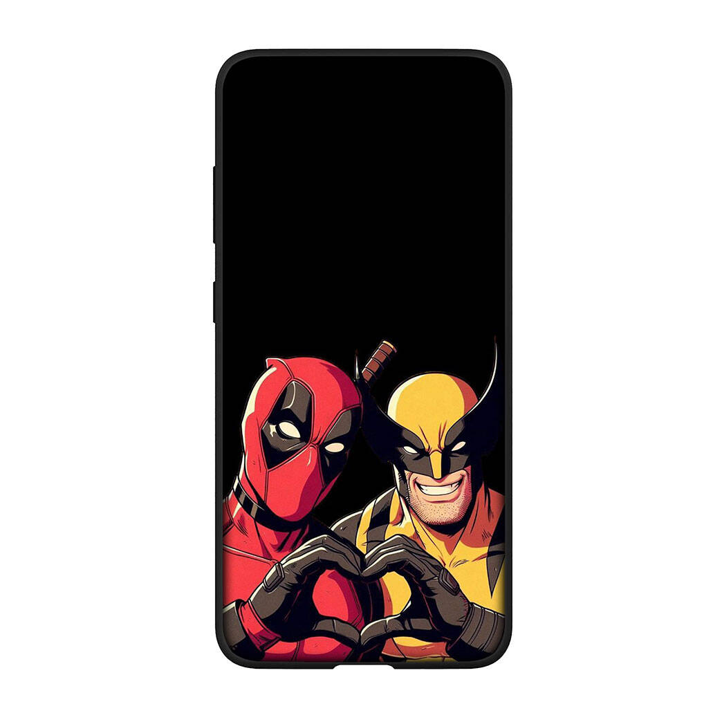 for Samsung Galaxy S25 S24 S23 iPhone 17 16 15 Xiaomi Redmi Note 14 13 12 11 Plus Pro Max A57 Phone Case Cartoon Deadpool Wolverine OPPO Huawei Cover