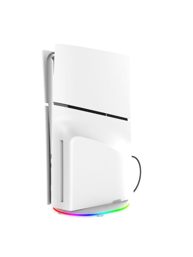 Stojan na herní konzole vhodný pro tenký vertikální držák Držák základního stojanu herního příslušenství se světlem