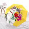 1pc Cat Flowers Automatic Opening/Closing Folding Umbrella with 8 Ribs, Portable Sunshade Umbrella Birthday and Holidays gifts yy250105107