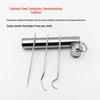 Portable 304 Stainless Steel Toothpick Set with Storage Tube for Oral Care