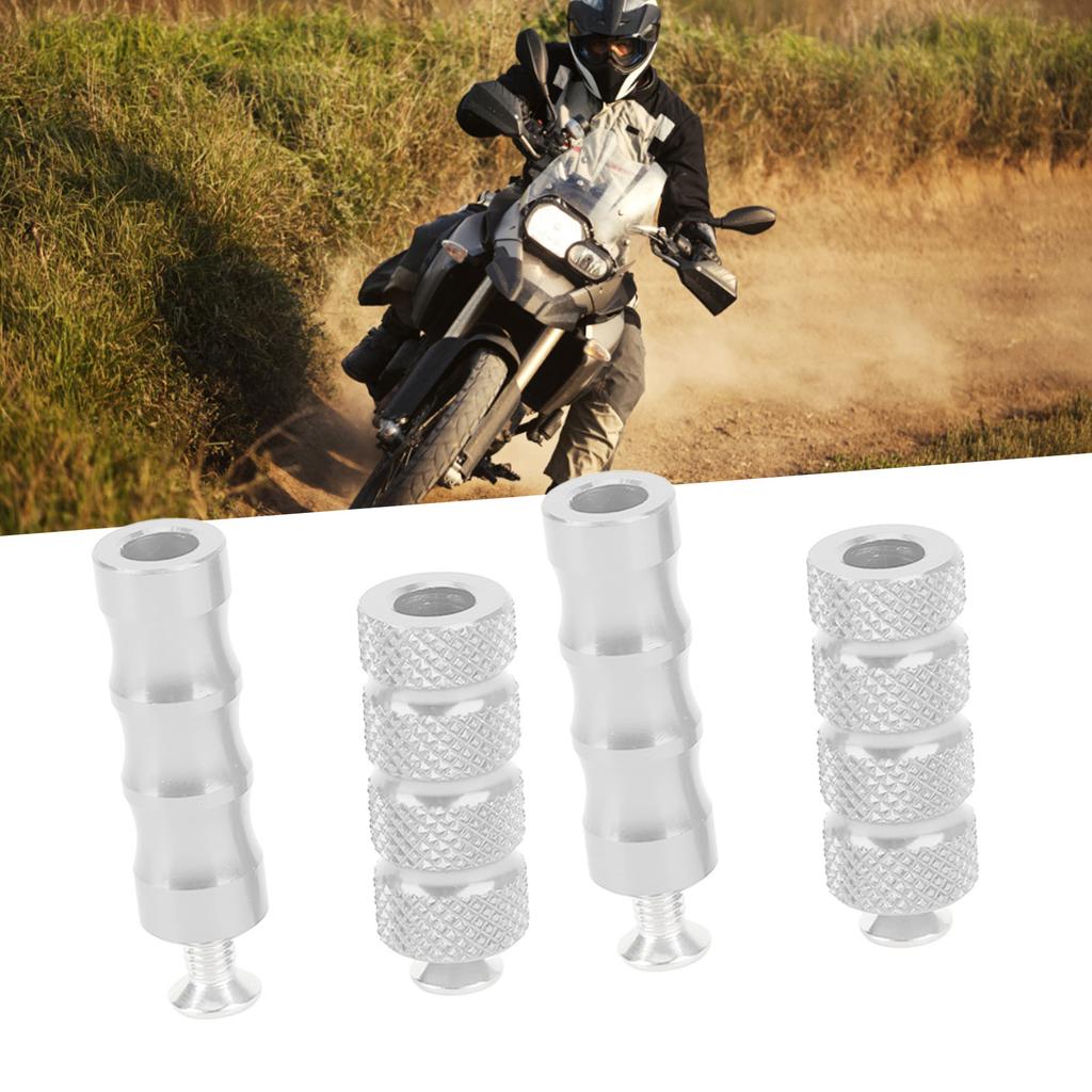 2 Pair Motorcycle Brake Foot Peg CNC Process Plating Fit For M6 6mm Mounting S Motorbike