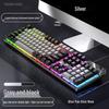 Silver K500 Gaming Wired Keyboard - Luminous Color, Mechanical Feel, Desktop Computer Accessory